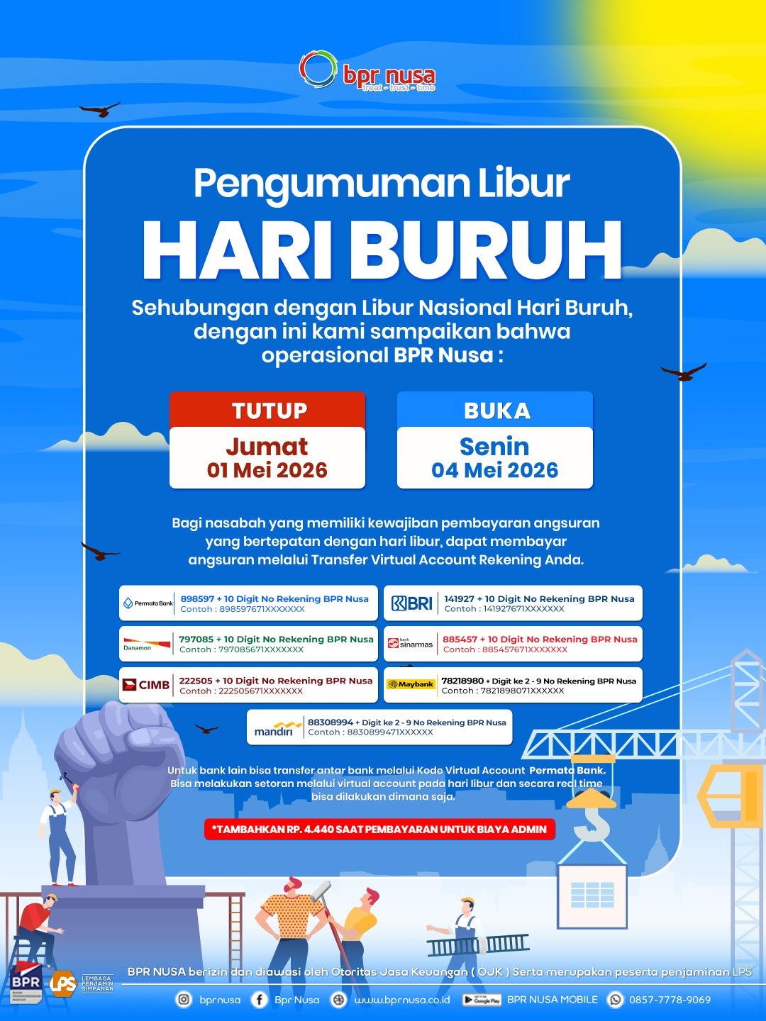 Pengumuman Libur Hari Buruh