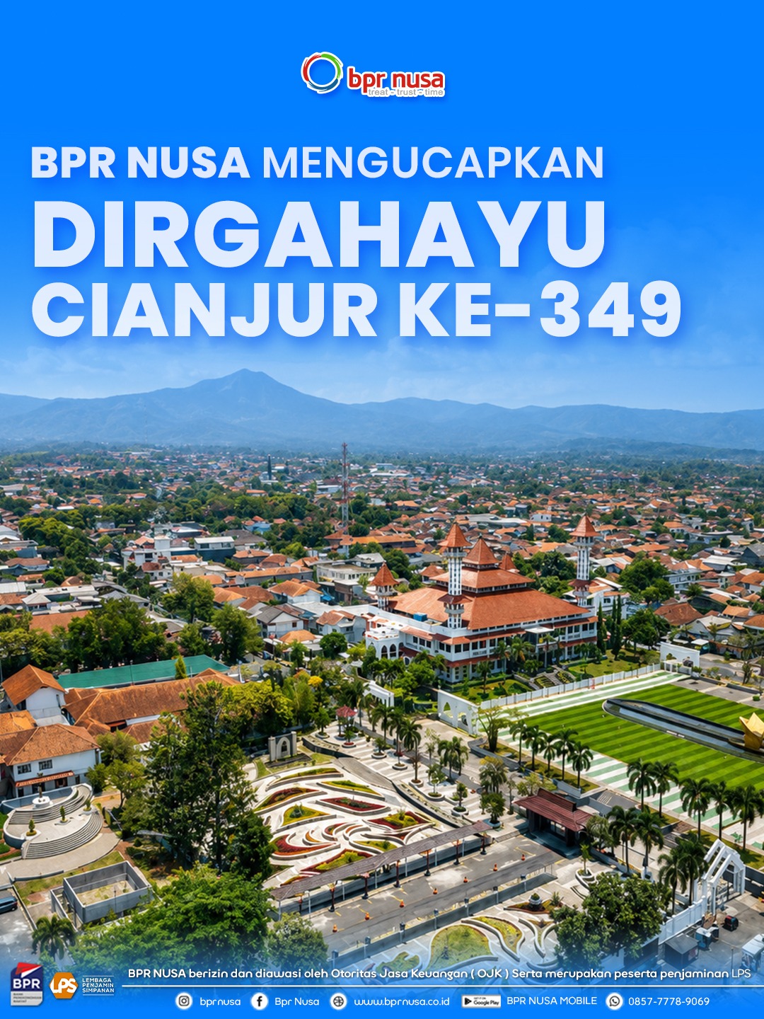 Selamat Hari Jadi Kabupaten Cianjur ke-349!